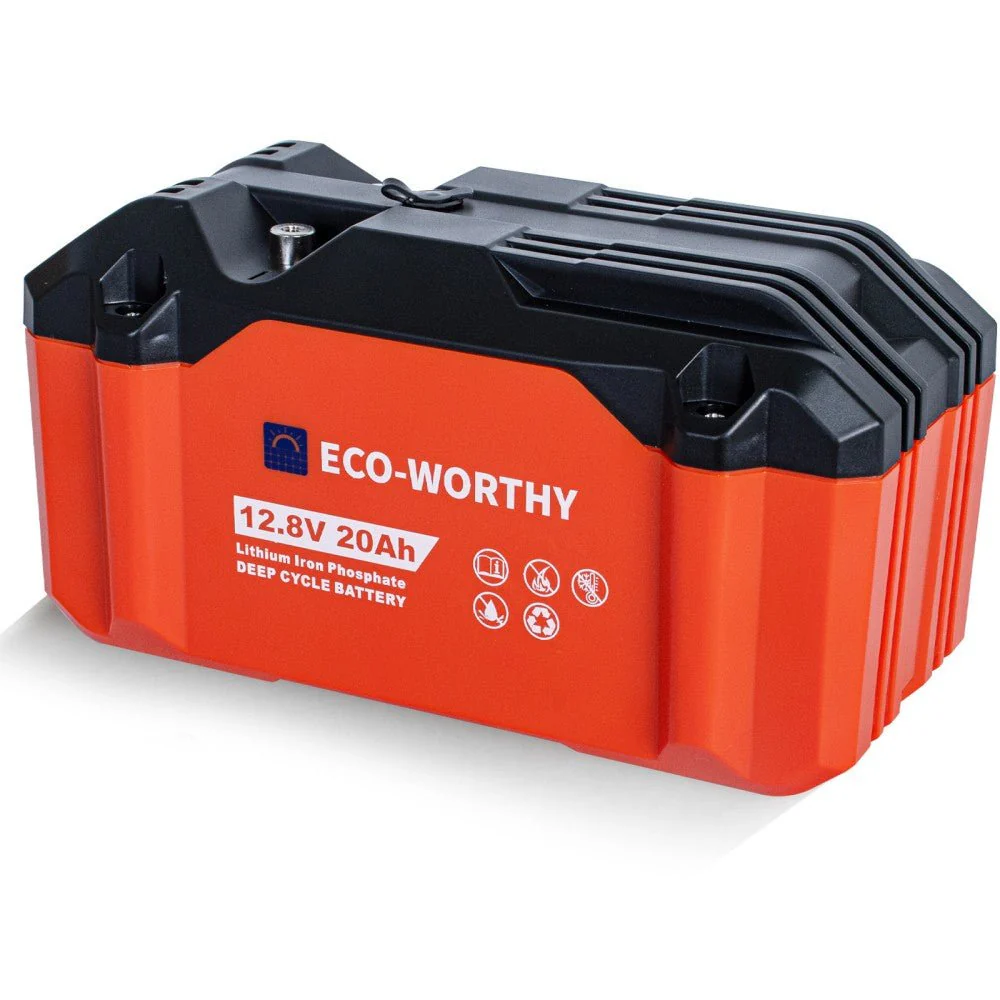 12V 20Ah Portable LiFePO4 Deep Cycle Rechargeable Battery  (Refurbished-Original Packaging)