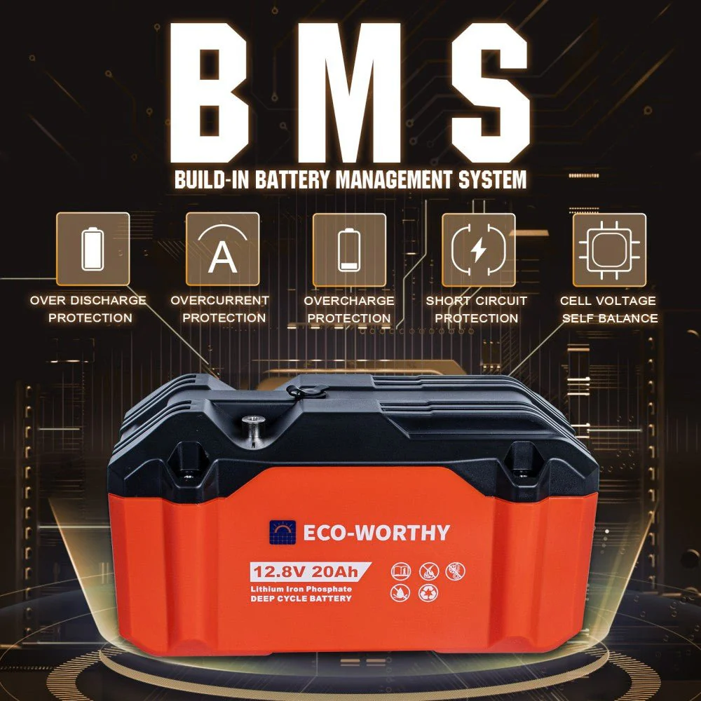12V 20Ah Portable LiFePO4 Deep Cycle Rechargeable Battery  (Refurbished-Original Packaging) - Image 4