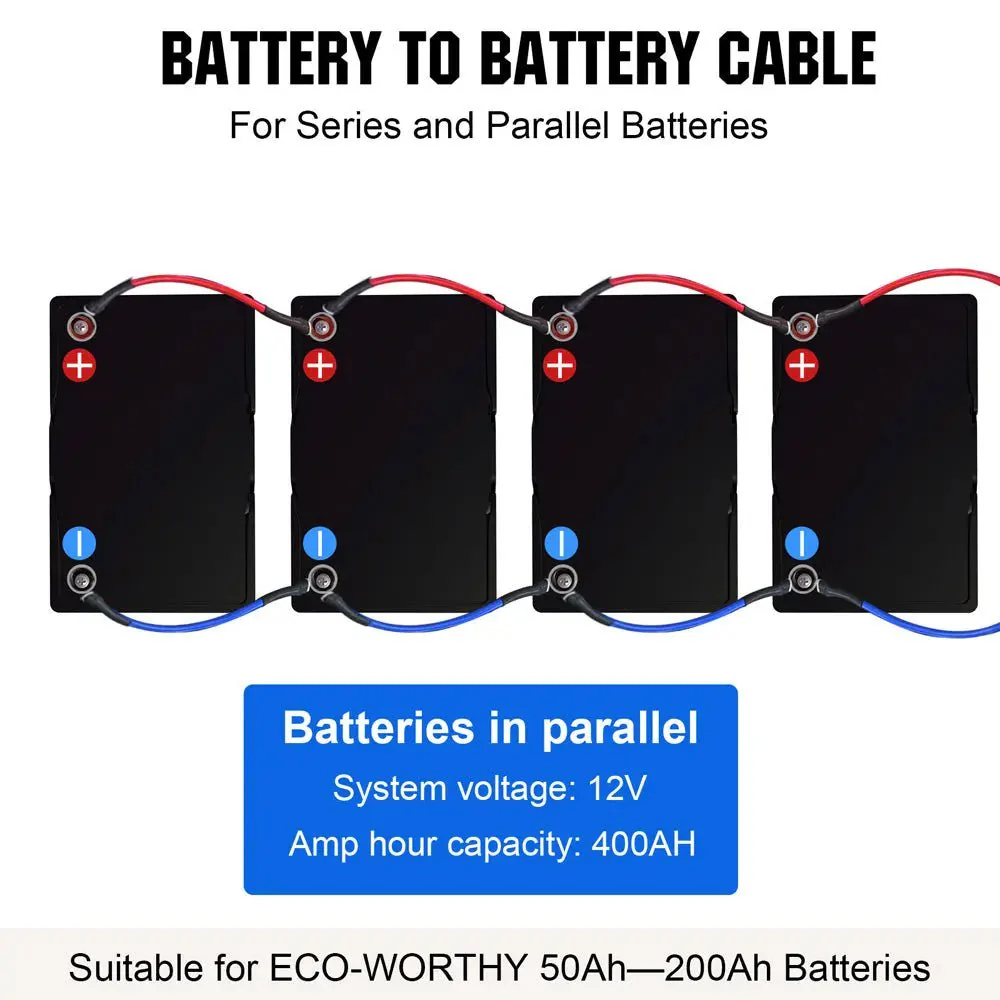 6AWG (16mm²) 13 Inch Battery Interconnect Cable - Image 5