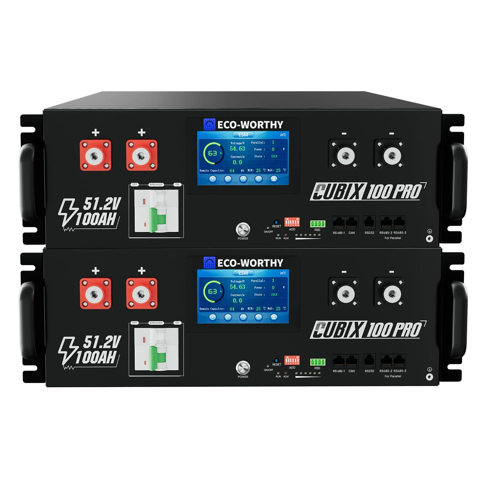 Eco-Worthy Cubix 100 Pro | 51.2V 100Ah Server Rack Battery | -4℉ Charge Available - Image 12