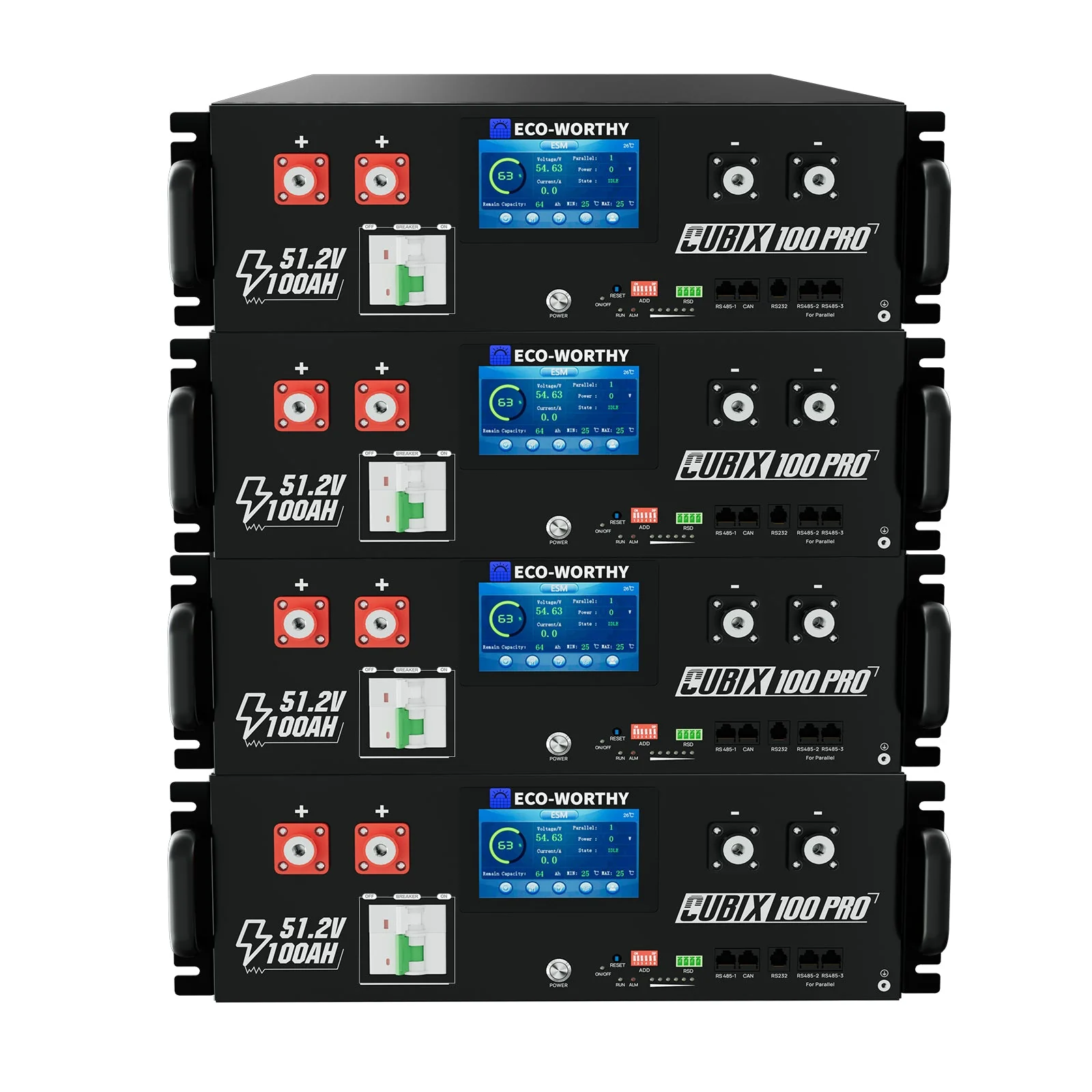 Eco-Worthy Cubix 100 Pro | 51.2V 100Ah Server Rack Battery | -4℉ Charge Available - Image 13