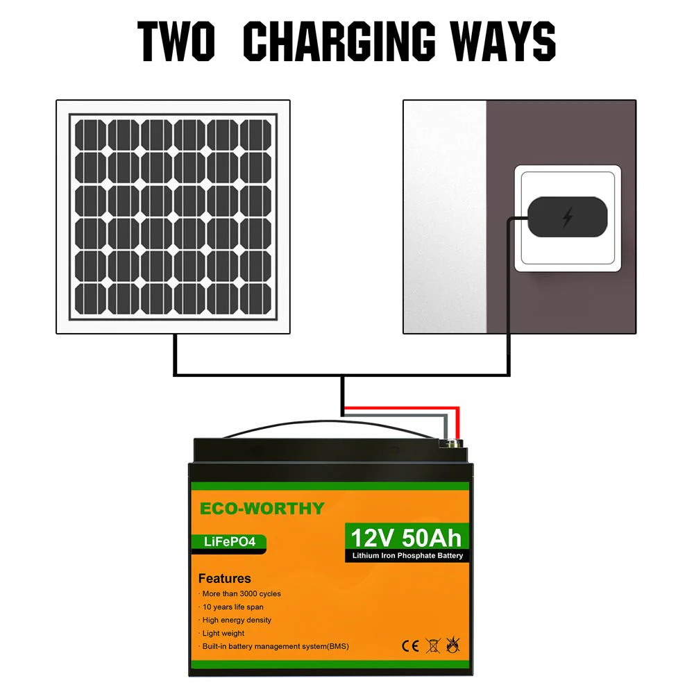 LiFePO4 12V 50Ah Lithium Iron Phosphate Battery - Image 8